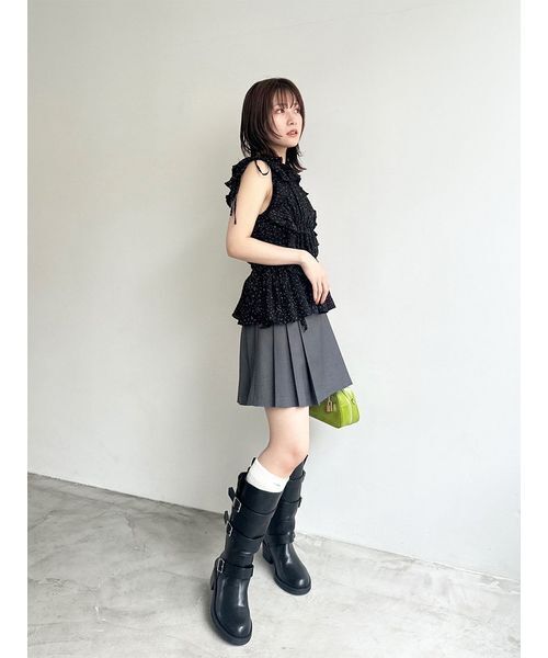 LILY BROWN リリーブラウン メッシュブーツ ブラック Lサイズ LILY BROWN（リリーブラウン）の「メッシュブーツ（ブーツ