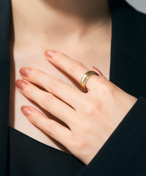 Jewel closet by L&Co.(ジュエルクローゼットバイエルアンドコー)の「K18 リング(リング・レディース・イエローゴールド・13号/15号/11号)」の2枚目の写真