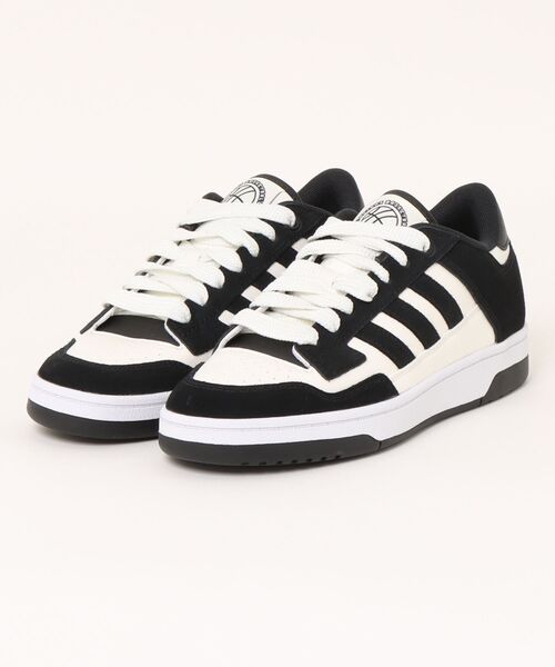 adidas(アディダス)の「【adidas】RAPID COURT LOW(スニーカー・メンズ・ブラック×ホワイト・25.5cm/26.0cm/26.5cm/27.0cm/27.5cm/28.0cm/29.0cm)」の1枚目の写真