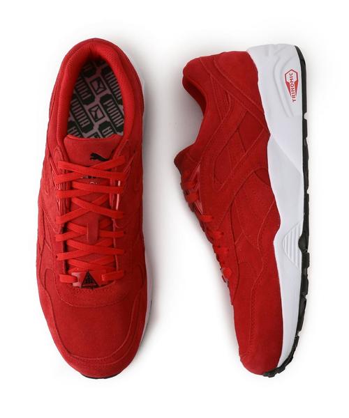 PUMA（プーマ）の「PUMA（プーマ） R698 SUEDE◆（スニーカー・メンズ・ネイビー/ブラック/レッド/オリーブ・28cm/27.5cm/28.5cm/27cm/29cm/26.5cm）」の4枚目の写真