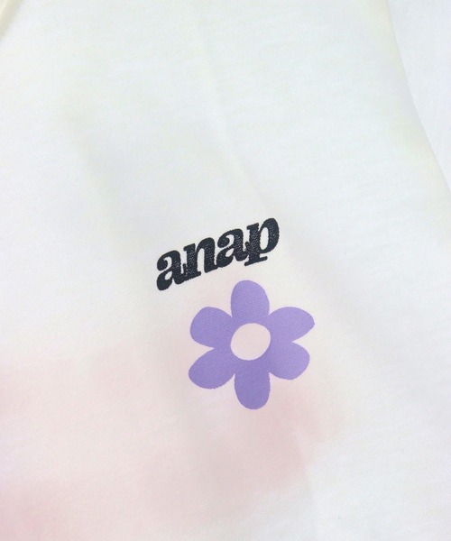 ANAP kids(アナップキッズ)の「フラワーポイント クロップドTシャツ(Tシャツ/カットソー・キッズ・ホワイト/ネイビー・120cm/110cm/130cm)」の21枚目の写真