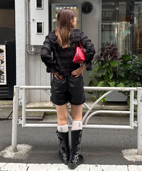 CIAOPANIC（チャオパニック）の「セーラーカラーレースフリルトップス（Tシャツ/カットソー・レディース・アイボリー/カーキ/ブラック・ONE SIZE）」の14枚目の写真