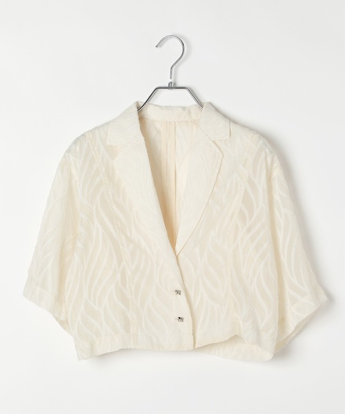 PAGEBOY(ページボーイ)の「リーフジャガードセットアップシャツ【セットアップ対応】(シャツ/ブラウス・レディース・オフホワイト/ブラック・FREE)」の22枚目の写真