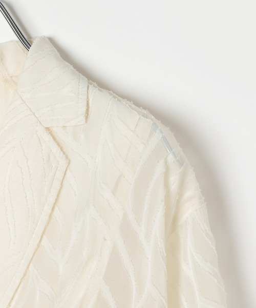 PAGEBOY(ページボーイ)の「リーフジャガードセットアップシャツ【セットアップ対応】(シャツ/ブラウス・レディース・オフホワイト/ブラック・FREE)」の19枚目の写真