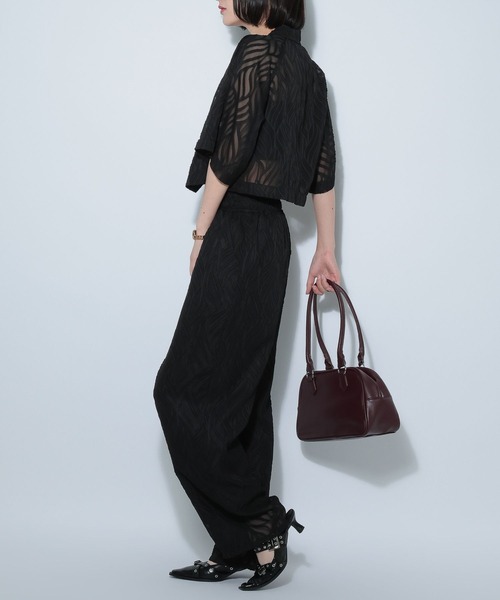 PAGEBOY(ページボーイ)の「リーフジャガードセットアップシャツ【セットアップ対応】(シャツ/ブラウス・レディース・オフホワイト/ブラック・FREE)」の15枚目の写真