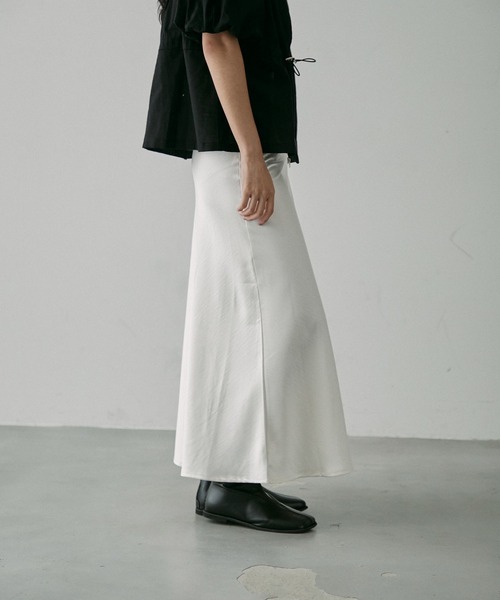 セール】Satin Long Skirt / サテン ロングスカート（スカート