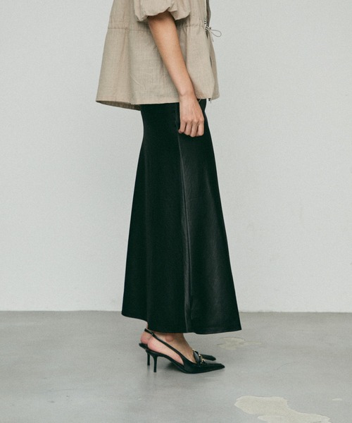 Satin Long Skirt / サテン ロングスカート（スカート）｜NUJOH