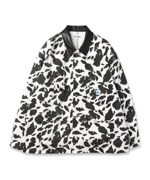 DISCOVERED（ディスカバード）の「COW PRINT COVERALL（ブルゾン・メンズ・ブラウン/ブラック・3/1）」の13枚目の写真