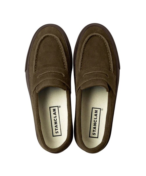 STANCLAN（スタンクラン）の「【STANCLAN】PENNY Suede Brown Mono（スリッポン・メンズ・ブラウン・28/26.5/27.5/24.5/23.5/24/27）」の5枚目の写真