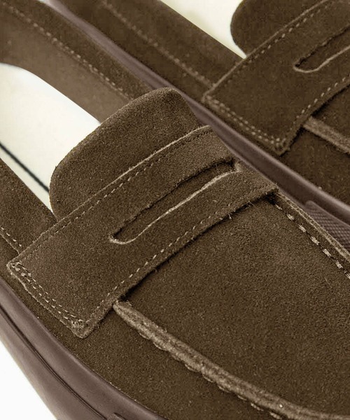 STANCLAN（スタンクラン）の「【STANCLAN】PENNY Suede Brown Mono（スリッポン・メンズ・ブラウン・28/26.5/27.5/24.5/23.5/24/27）」の9枚目の写真