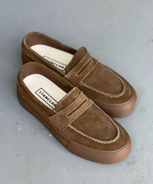 STANCLAN（スタンクラン）の「【STANCLAN】PENNY Suede Brown Mono（スリッポン・メンズ・ブラウン・28/26.5/27.5/24.5/23.5/24/27）」の14枚目の写真