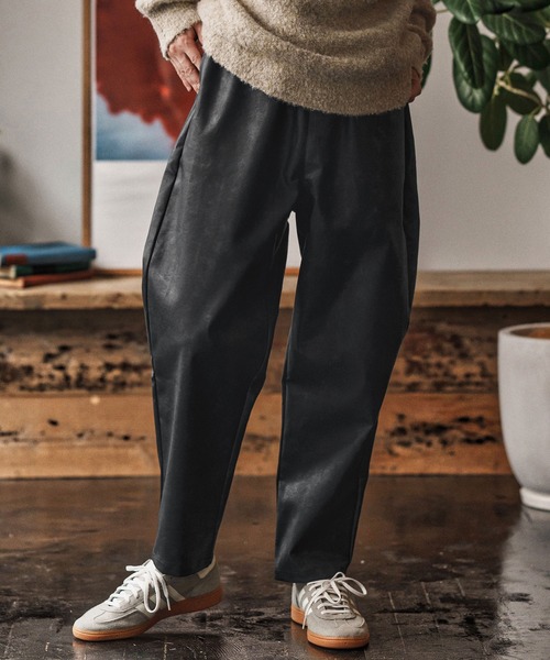 セール】mp13960- Tie dyed Synthetic Leather Balloon Pants レザー