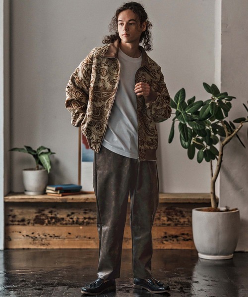 CAMBIO(カンビオ)の「mp13960- Tie dyed Synthetic Leather Balloon Pants レザーバルーンパンツ(CAM25AW-009)(その他パンツ・メンズ・ブラック/ダークブラウン・L/M/S)」の14枚目の写真