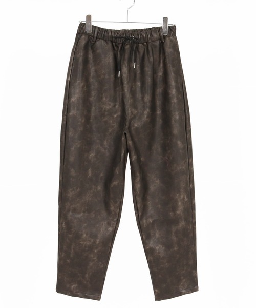 CAMBIO(カンビオ)の「mp13960- Tie dyed Synthetic Leather Balloon Pants レザーバルーンパンツ(CAM25AW-009)(その他パンツ・メンズ・ブラック/ダークブラウン・L/M/S)」の17枚目の写真