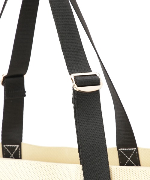 VIS（ビス）の「【軽量】【2WAY】ビッグロゴキャリーオントートバッグ（トートバッグ・レディース・ブラック/キナリ・FREE）」の19枚目の写真