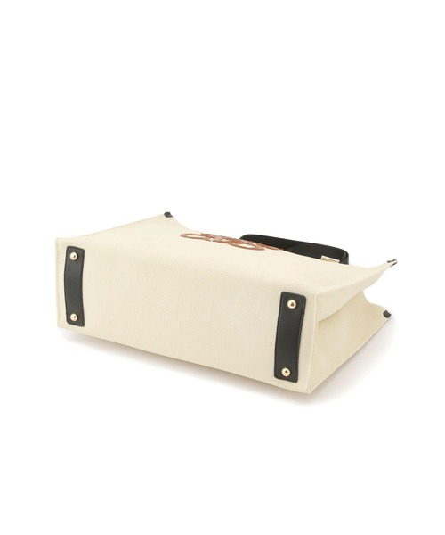 VIS（ビス）の「【軽量】【2WAY】ビッグロゴキャリーオントートバッグ（トートバッグ・レディース・ブラック/キナリ・FREE）」の22枚目の写真