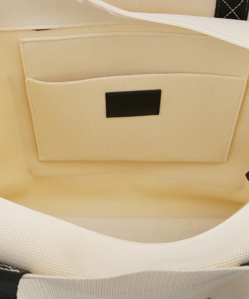 VIS（ビス）の「【軽量】【2WAY】ビッグロゴキャリーオントートバッグ（トートバッグ・レディース・ブラック/キナリ・FREE）」の14枚目の写真