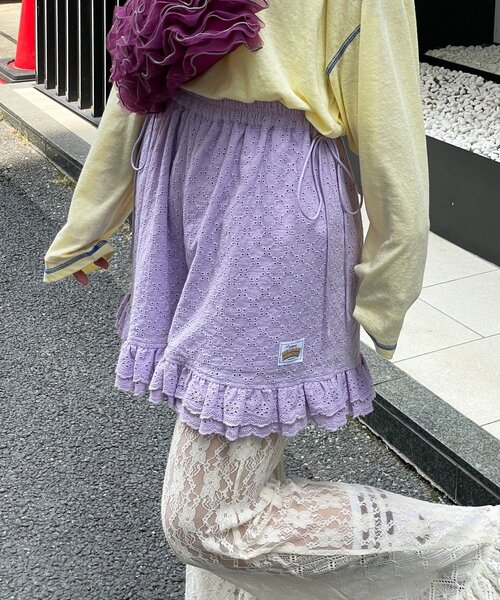 HELLO.SANFRANCISCO（ハローサンフランシスコ）の「【HELLO.SANFRANCISCO/ハローサンフランシスコ】レースフリルショートパンツ（その他パンツ・レディース・ホワイト/パープル/ブラック/オレンジ・ONE SIZE）」の20枚目の写真