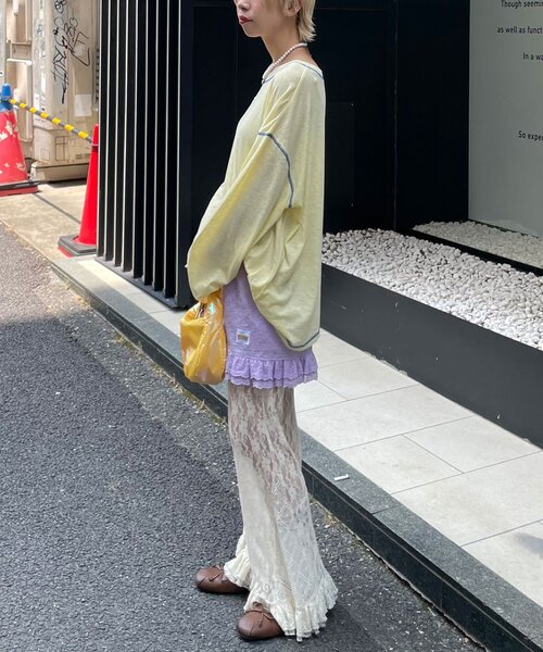 HELLO.SANFRANCISCO（ハローサンフランシスコ）の「【HELLO.SANFRANCISCO/ハローサンフランシスコ】レースフリルショートパンツ（その他パンツ・レディース・ホワイト/パープル/ブラック/オレンジ・ONE SIZE）」の14枚目の写真