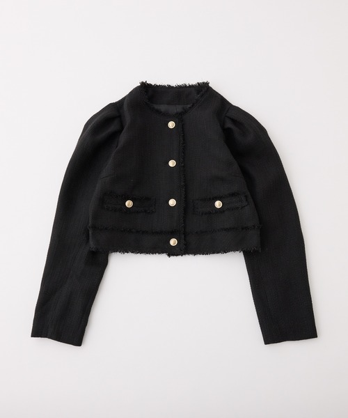 セール】WEB限定/ツイードジャケット（ノーカラージャケット）｜one