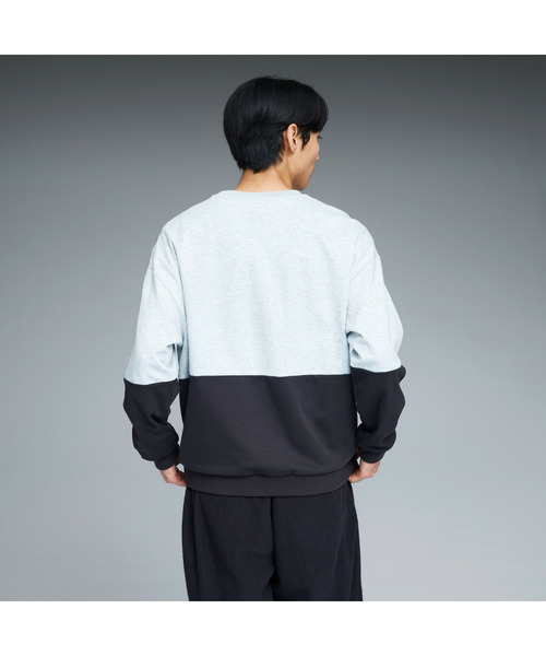 PUMA(プーマ)の「PUMA プーマ メンズ ESS MX リラックスド シーズナル クルースウェット(スウェット・メンズ・ライトグレー/ブルー/オフホワイト・SMALL/X-LARGE/XX-LARGE/MEDIUM/LARGE)」の4枚目の写真