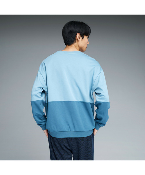 PUMA(プーマ)の「PUMA プーマ メンズ ESS MX リラックスド シーズナル クルースウェット(スウェット・メンズ・ライトグレー/ブルー/オフホワイト・SMALL/X-LARGE/XX-LARGE/MEDIUM/LARGE)」の11枚目の写真