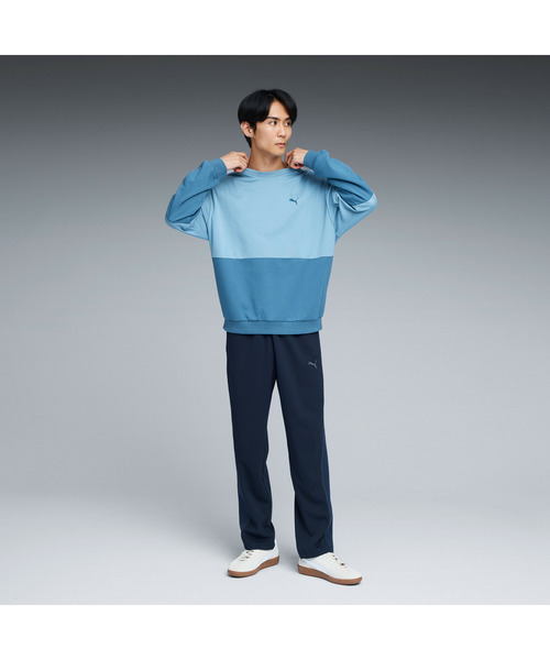 PUMA(プーマ)の「PUMA プーマ メンズ ESS MX リラックスド シーズナル クルースウェット(スウェット・メンズ・ライトグレー/ブルー/オフホワイト・SMALL/X-LARGE/XX-LARGE/MEDIUM/LARGE)」の12枚目の写真