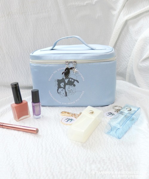 ACCOMMODE（アコモデ）の「【ひつじのショーン】羊文学リップケース（ポーチ・レディース・ホワイト/ブルー・FREE）」の8枚目の写真