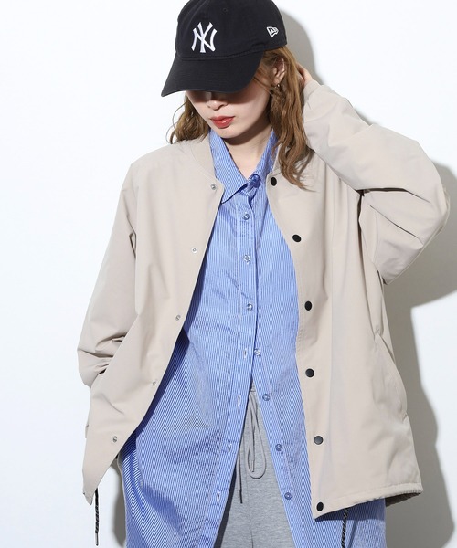 CIAO(チャオ)の「ciao リブコーチジャケット(ブルゾン・メンズ・ブラック/カーキ/ライトベージュ・M/XL/L)」の14枚目の写真