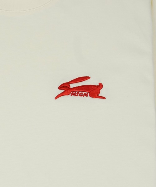 MSGM(エムエスジーエム)の「「FOLLOW THE RABBIT」 エンブロイダリーTシャツ(Tシャツ/カットソー・メンズ・ブラック/オフホワイト・XL/M/L/S)」の8枚目の写真