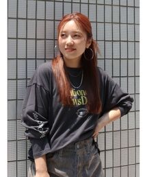 Ungrid | カラーロゴロングスリーブTee(Tシャツ/カットソー)