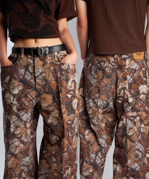 OBEY（オベイ）の「【OBEY/オベイ】CLASSIC BAGGY DENIM（デニムパンツ・メンズ・カーキ・32）」の4枚目の写真