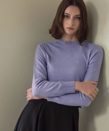 ニット/セーター（パープル/紫色系・タートルネック/ハイネック