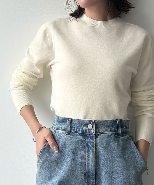 セール】【2025AW】【縫い目のないシームレス】ハイネック カラー