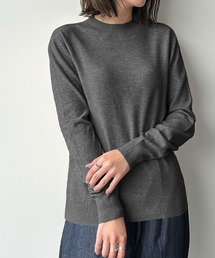 モックネック」に該当するレディースのニット/セーター