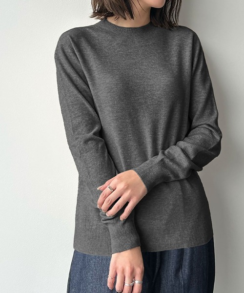 セール】【2025AW】【縫い目のないシームレス】ハイネック カラー