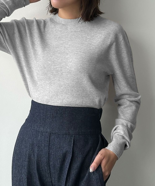 セール】【2025AW】【縫い目のないシームレス】ハイネック カラー