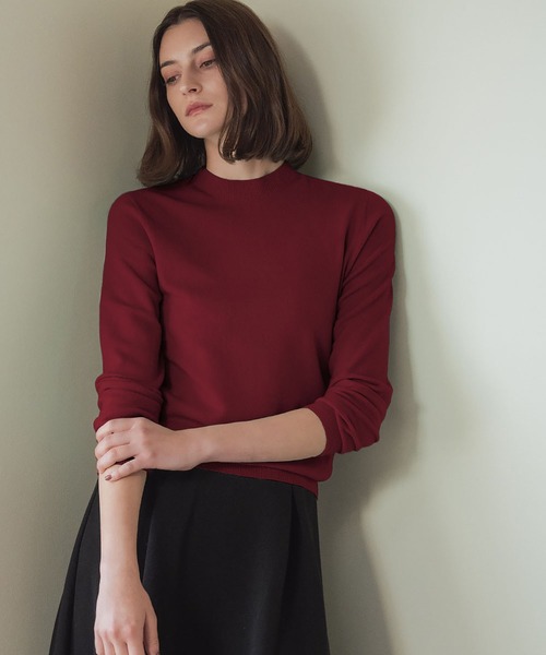 セール】【2025AW】【縫い目のないシームレス】ハイネック カラー