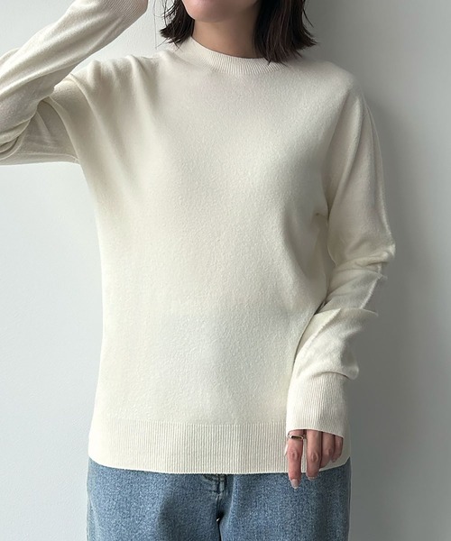 セール】【2025AW】【縫い目のないシームレス】ハイネック カラー