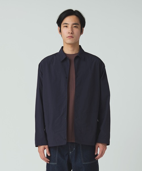 Snow Peak（スノーピーク）の「Snow Peak / Nylon Tussah Utility Storage Shirt  ナイロンタッサーユーティリティストレージシャツ（シャツ/ブラウス・メンズ・ブラック/ライトグレー/ネイビー・XL/L/M）」の3枚目の写真