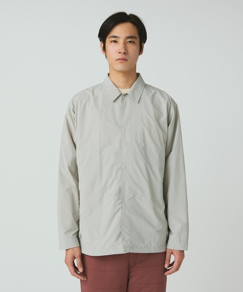 Snow Peak（スノーピーク）の「Snow Peak / Nylon Tussah Utility Storage Shirt  ナイロンタッサーユーティリティストレージシャツ（シャツ/ブラウス・メンズ・ブラック/ライトグレー/ネイビー・XL/L/M）」の9枚目の写真