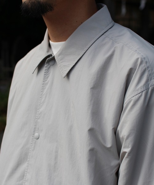 Snow Peak（スノーピーク）の「Snow Peak / Nylon Tussah Utility Storage Shirt  ナイロンタッサーユーティリティストレージシャツ（シャツ/ブラウス・メンズ・ブラック/ライトグレー/ネイビー・XL/L/M）」の6枚目の写真