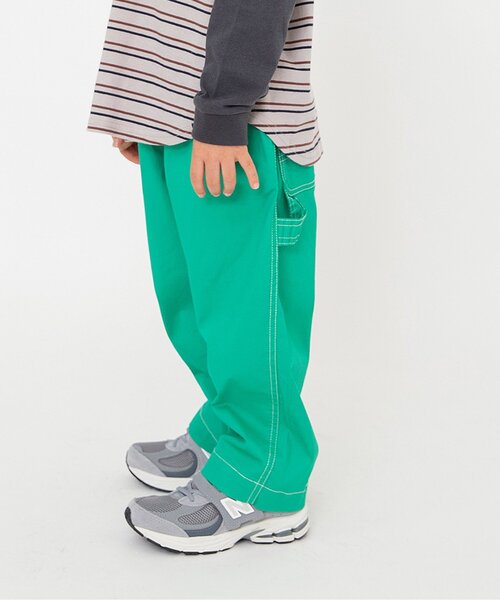 BREEZE（ブリーズ）の「【WEB限定/ジュニア対応】ワイドペインターパンツ（その他パンツ・キッズ・インディゴブルー/ベージュ/ブラック/ピンク/その他10/グリーン・160/150/140/130/120/110/100/90）」の4枚目の写真
