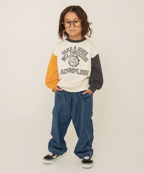 BREEZE（ブリーズ）の「【WEB限定/ジュニア対応】ワイドペインターパンツ（その他パンツ・キッズ・インディゴブルー/ベージュ/ブラック/ピンク/その他10/グリーン・160/150/140/130/120/110/100/90）」の7枚目の写真