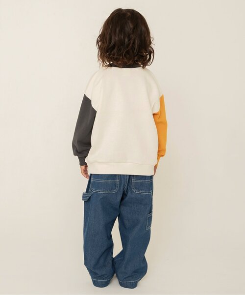 BREEZE（ブリーズ）の「【WEB限定/ジュニア対応】ワイドペインターパンツ（その他パンツ・キッズ・インディゴブルー/ベージュ/ブラック/ピンク/その他10/グリーン・160/150/140/130/120/110/100/90）」の8枚目の写真