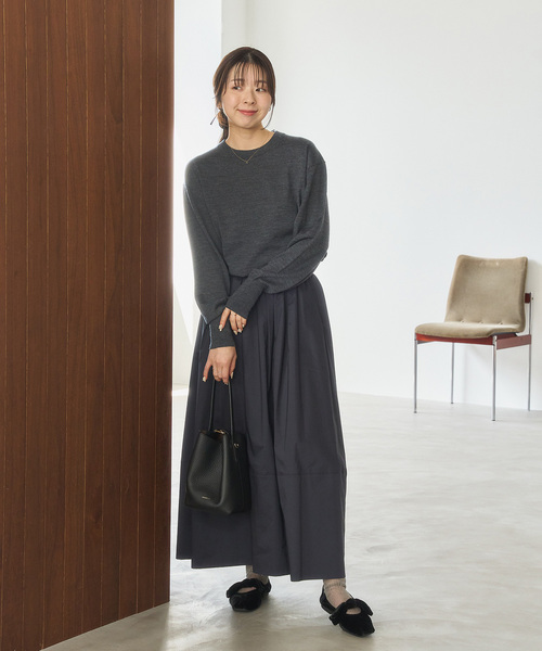 LE TALON（ルタロン）の「《追加3》スクエアベルベットリボンフラット（その他シューズ・レディース・ブラック×ブラック/モスグリーン/ブラウン系その他・24.5cm/24cm/25.5cm/25cm/22cm/23cm/22.5cm/23.5cm）」の5枚目の写真