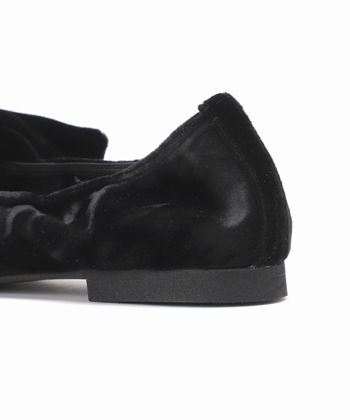 セール】《追加3》スクエアベルベットリボンフラット（その他シューズ