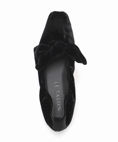 セール】《追加3》スクエアベルベットリボンフラット（その他シューズ