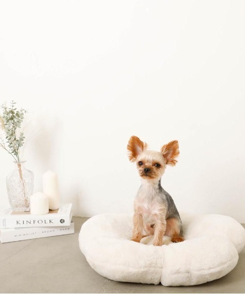 セール】フラワーファークッションベッド（ペット用クッション/マット