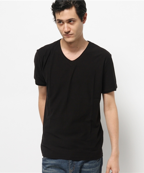 BHY-biography(ビーエイチワイバイオグラフィー)の「V-NECK TEE SHIRTS(Tシャツ/カットソー・メンズ・ホワイト/ブラック/オレンジ・44/46/48)」の3枚目の写真